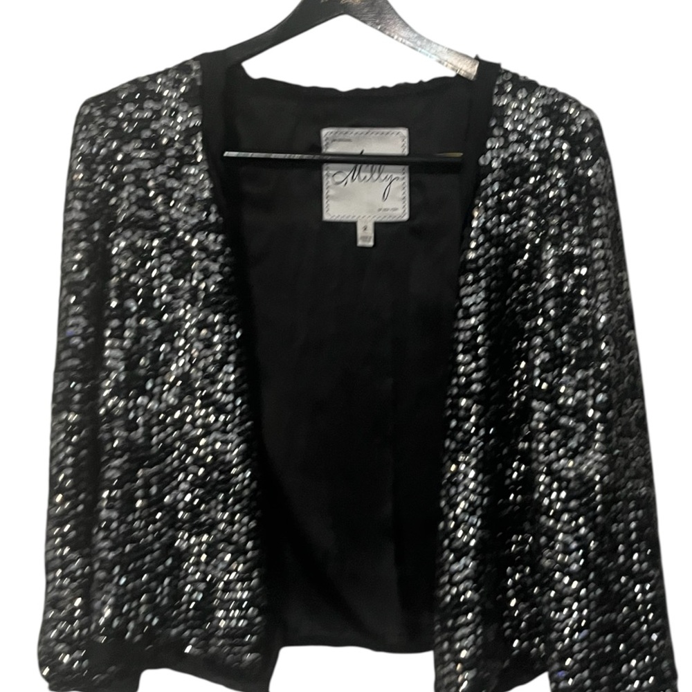 Milly Silver Frayed
Sequined Jacket - Picture 4 of 6